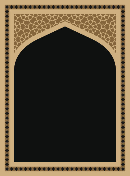 传统阿拉伯几何图案拱门图片下载
