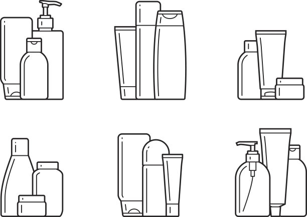 化妆品。平的图标图片下载