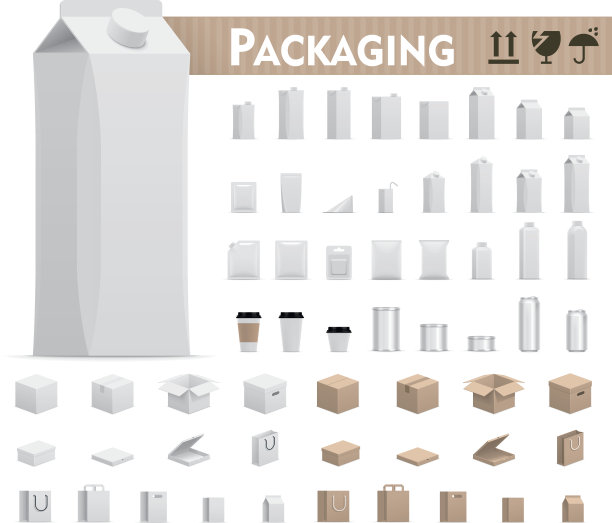 矢量零售包集图片下载