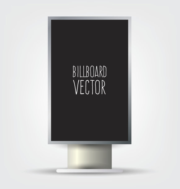 广告牌模板。户外广告矢量插图。图片下载