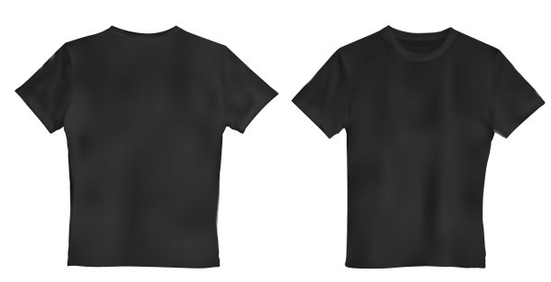 矢量插图的黑人t恤孤立上图片下载