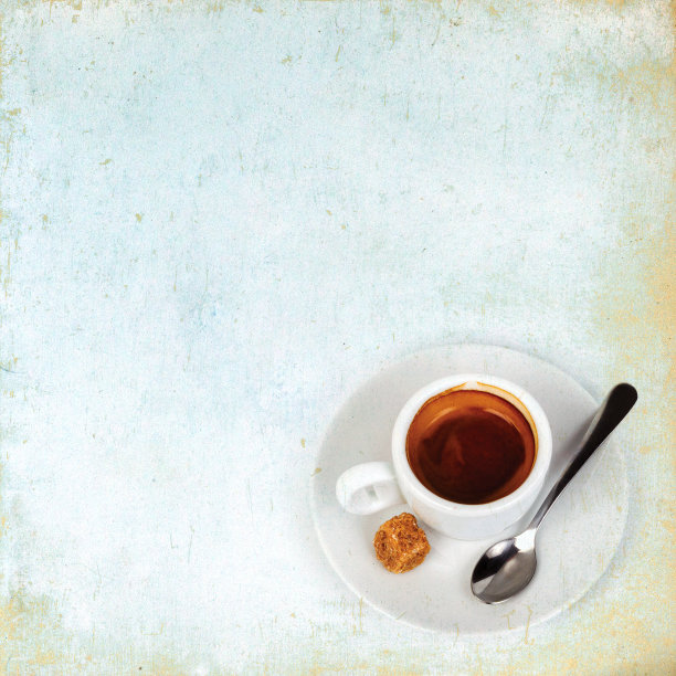 咖啡杯复古背景与纸的纹理图片下载