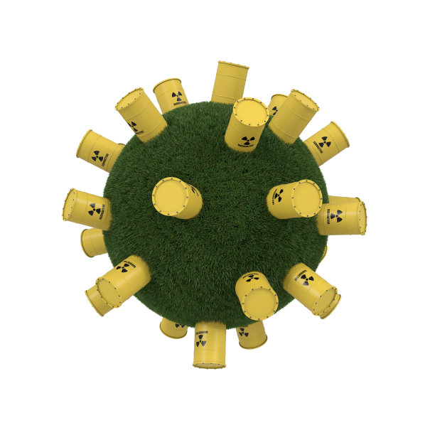 含草的有毒废物图片下载