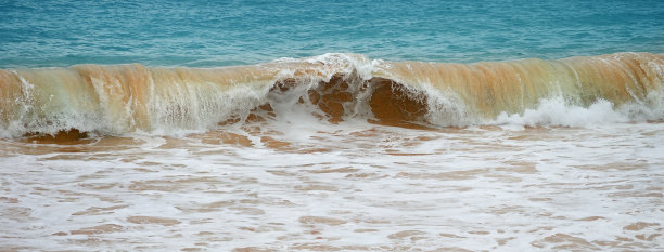 海浪、大海和黄沙图片下载