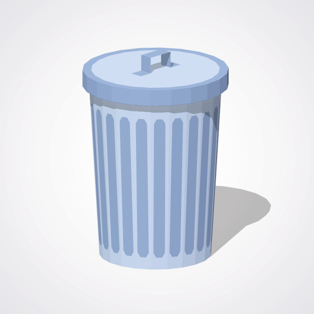 低聚封闭垃圾桶图片下载