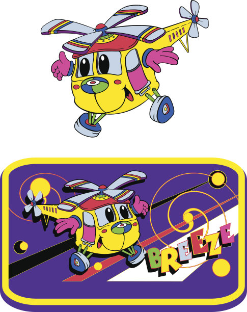 直升飞机，玩具，卡通图片下载