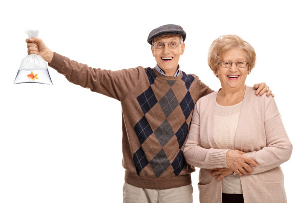 塑料袋里装着金鱼的快乐学长们图片下载