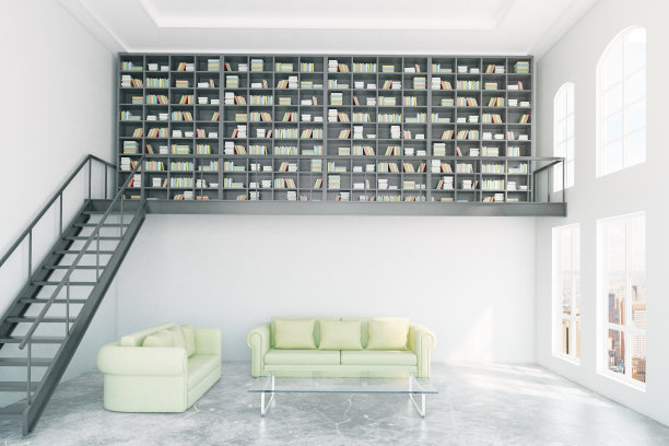 现代图书馆内部图片下载