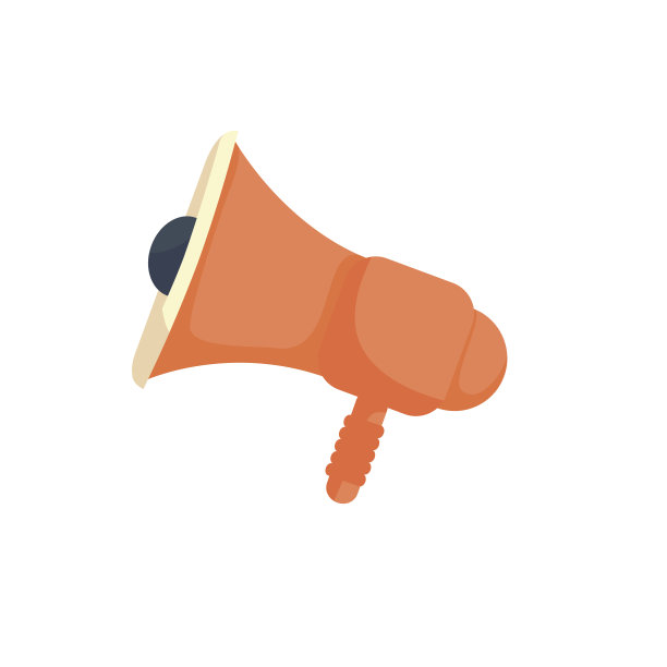 扩音器矢量图标。图片下载