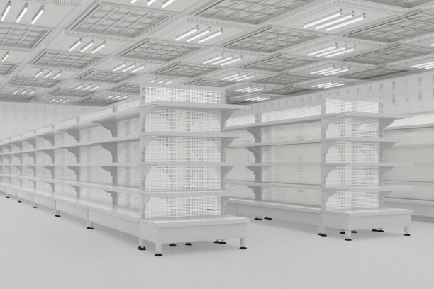 店内有空的货架图片下载