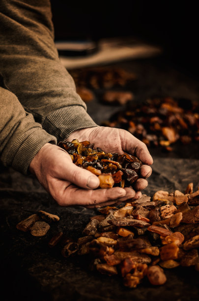 琥珀色的素材图片