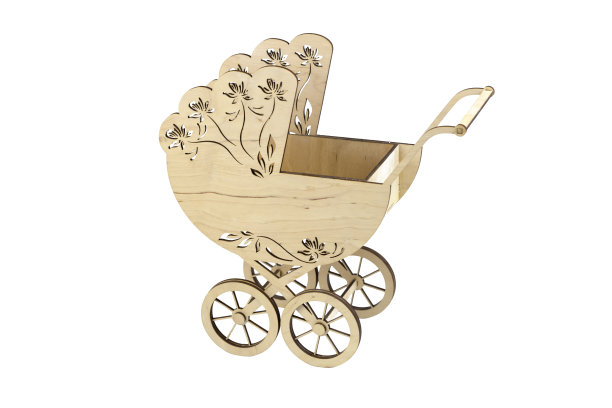木制的婴儿车图片下载