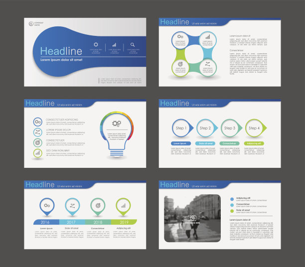 用于表示模板的信息图表元素。图片下载