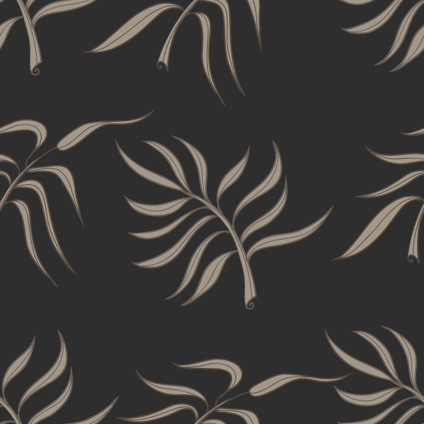 有叶子的无缝图案图片下载