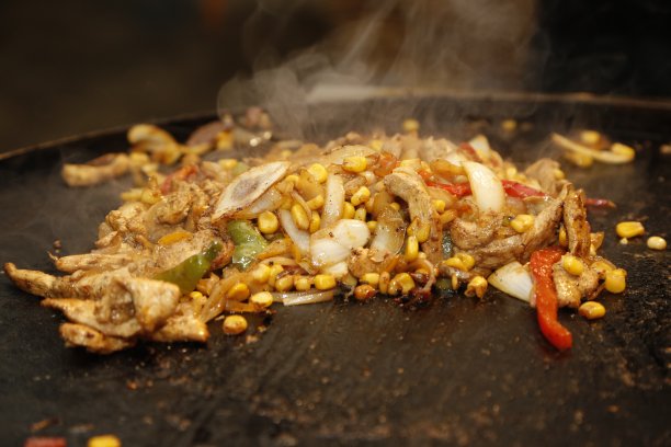 烤炉上的鸡肉菲希塔图片下载