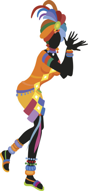民族舞蹈非洲妇女图片下载