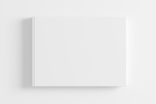 空白书封面孤立的背景图片下载