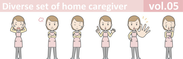 多元家庭护理，EPS10卷05图片下载