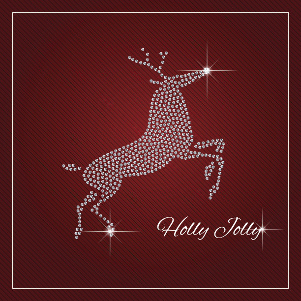 莱茵石假日季节模板图片下载