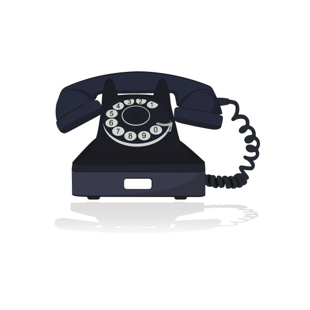 旧电话，矢量图图片下载