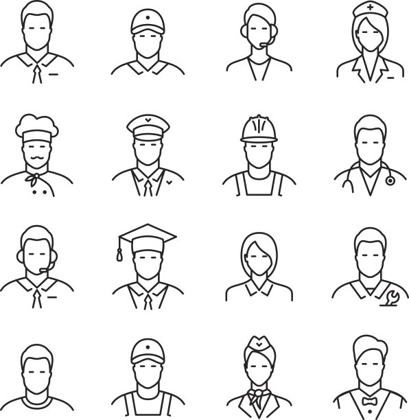 职业行图标图片下载