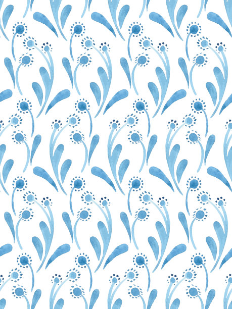 水彩花卉自然模式图片下载