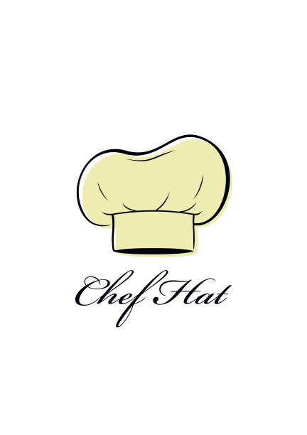 厨师帽孤立在白色背景。服装厨师矢量图图片下载