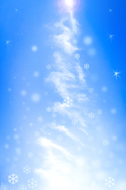 云朵圣诞树图片下载