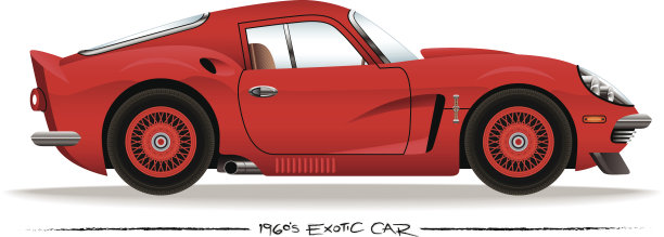 六十年代的跑车素材图片