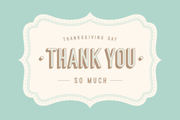 古老的框架与文字非常感谢图片下载