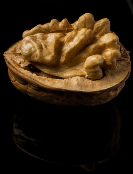 核桃果半开图片下载