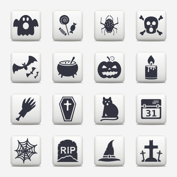 万圣节图标，网页按钮设置图片下载