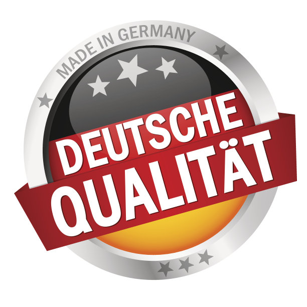 带有德语质量横幅的按钮(德文文本)图片下载