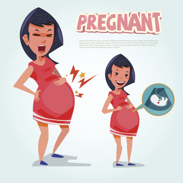 疼痛的孕妇素材图片