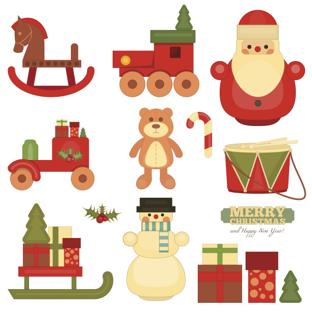 圣诞快乐的对象素材图片