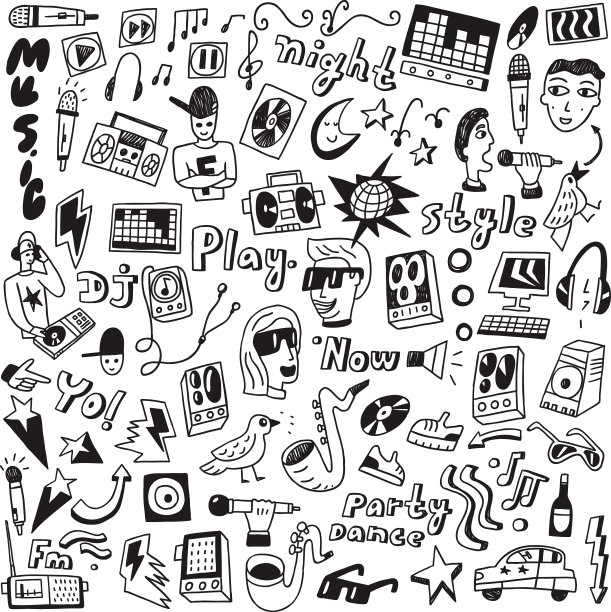 音乐-涂鸦收藏图片下载