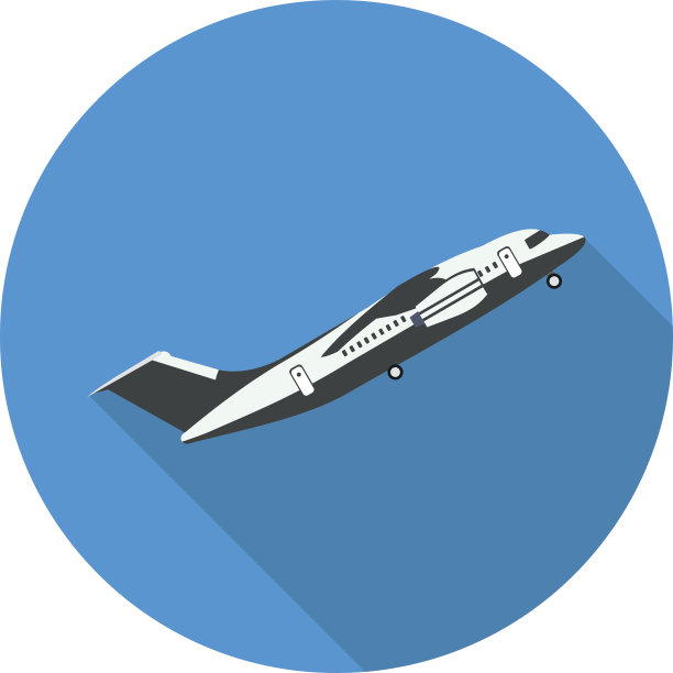 平面图标飞机起飞图片下载