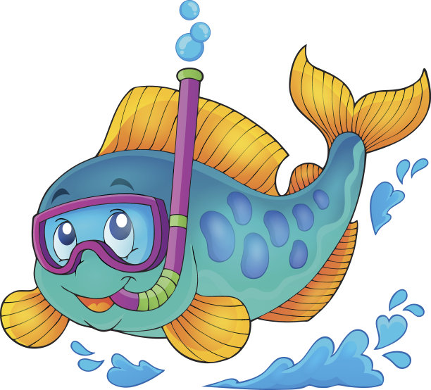 鱼浮潜潜水员主题图片1图片下载