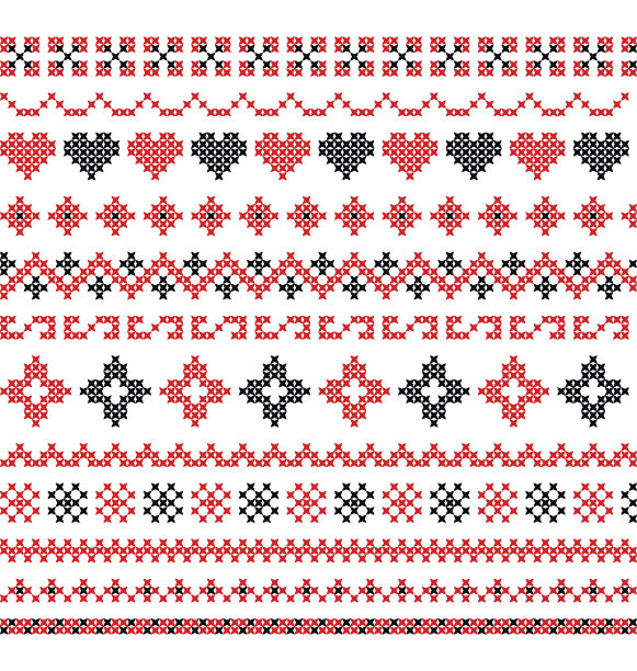 向量十字缝图片下载