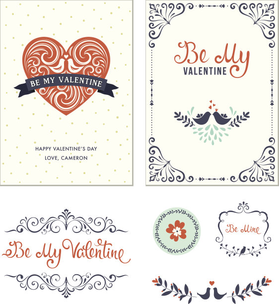 情人节组素材图片