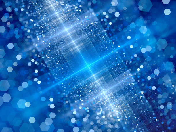 蓝色发光粒子新技术图片下载