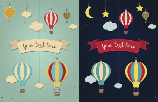 热气球。素材图片