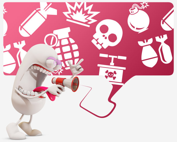 3d卡通人物侮辱，3d渲染图片下载