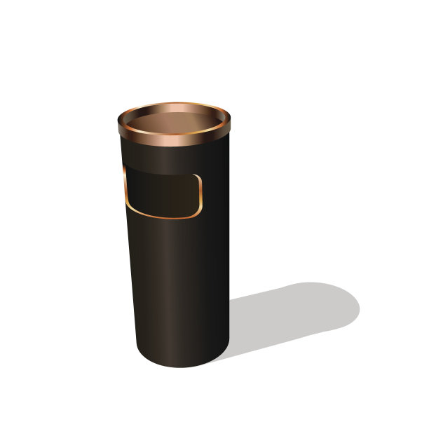 垃圾桶。孤立在白色背景上。矢量插图。图片下载