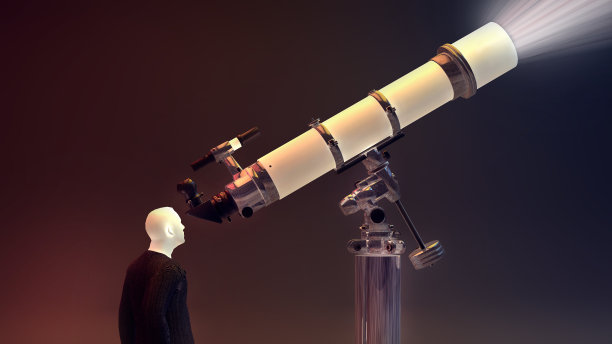 用望远镜看的人图片下载