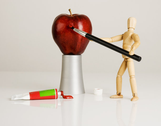 苹果的画家图片下载