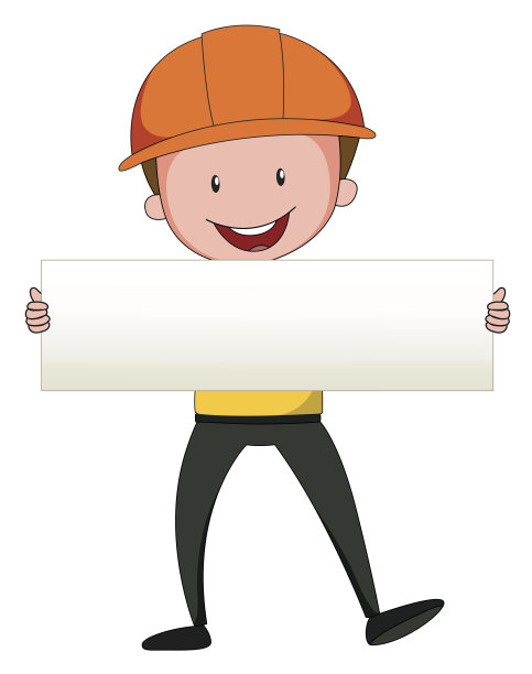 工程师手持空白纸图片下载