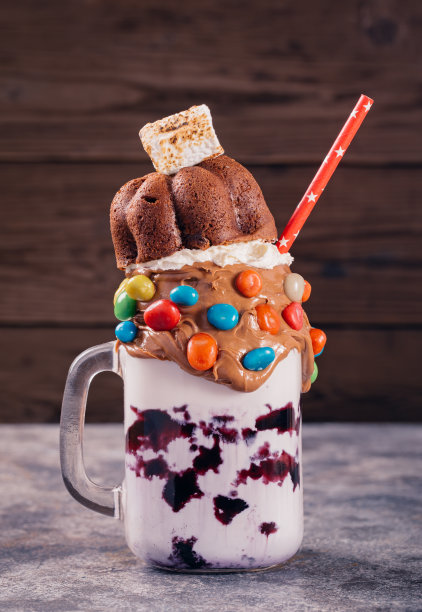 一罐自制超级奶昔图片下载