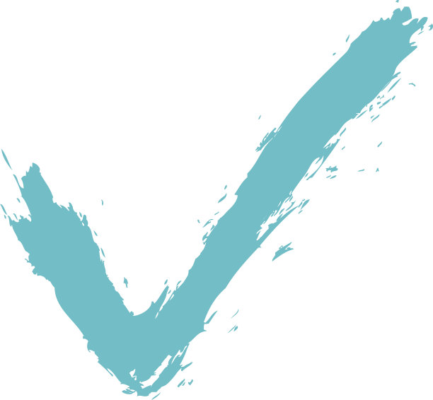 勾选标记符号笔触墨水素材图片