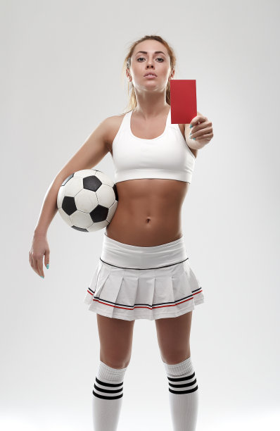 白底红牌足球球迷图片下载